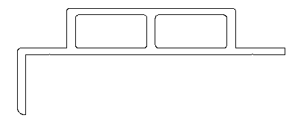 鋁合金托盤邊擋料型材