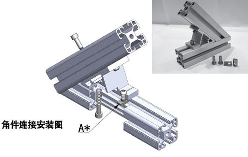 工業(yè)鋁型材45度角連接